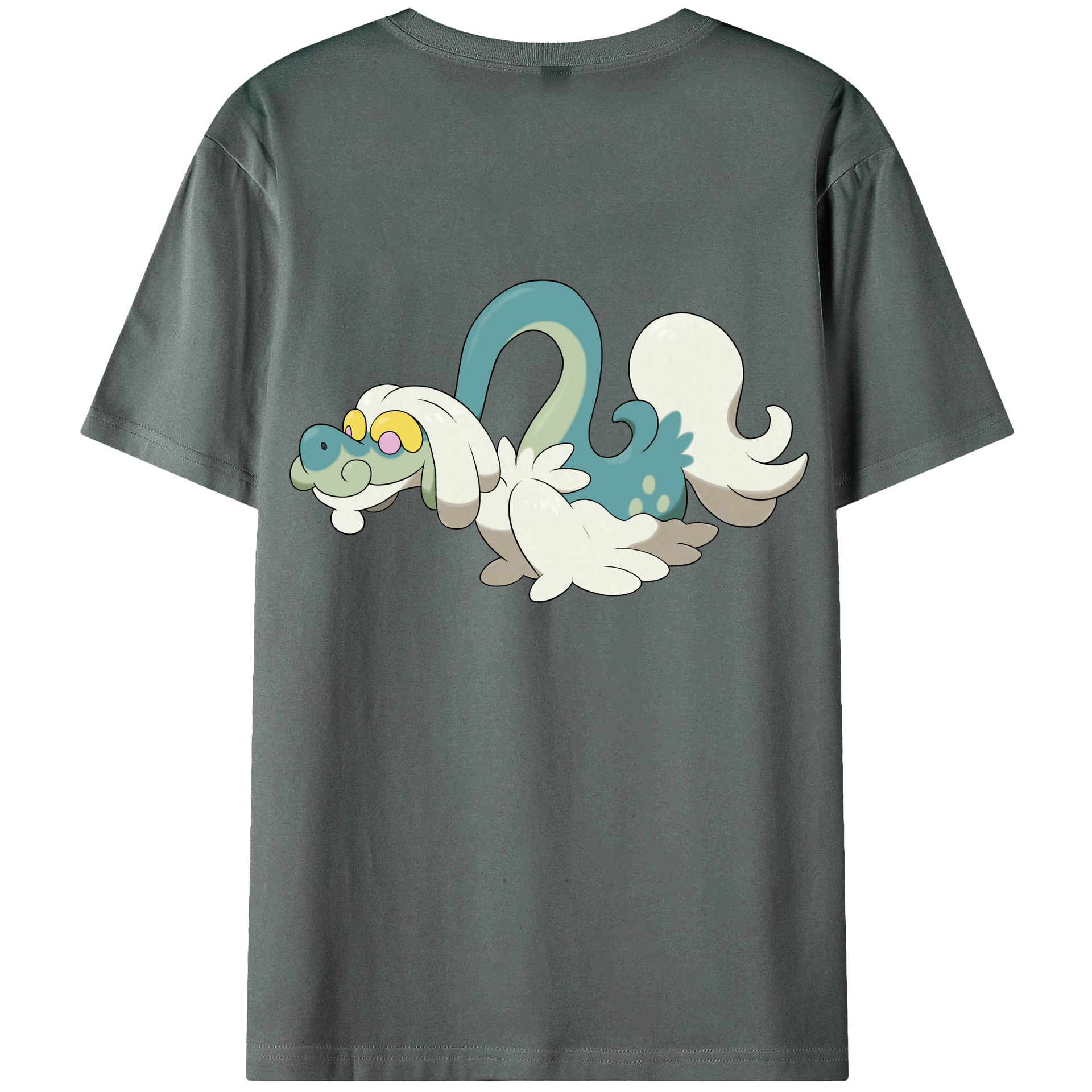 （画像用） ポケットモンスター Pokémon 綿100％ メンズ半袖Tシャツ（バックプリント） 通気性